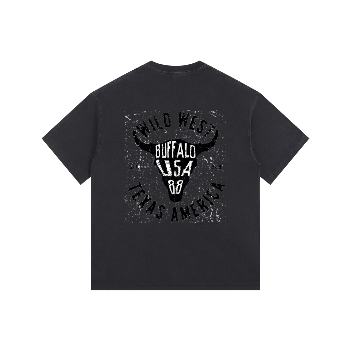 ELDR Washed Oversized T-Shirt - Wild West Print