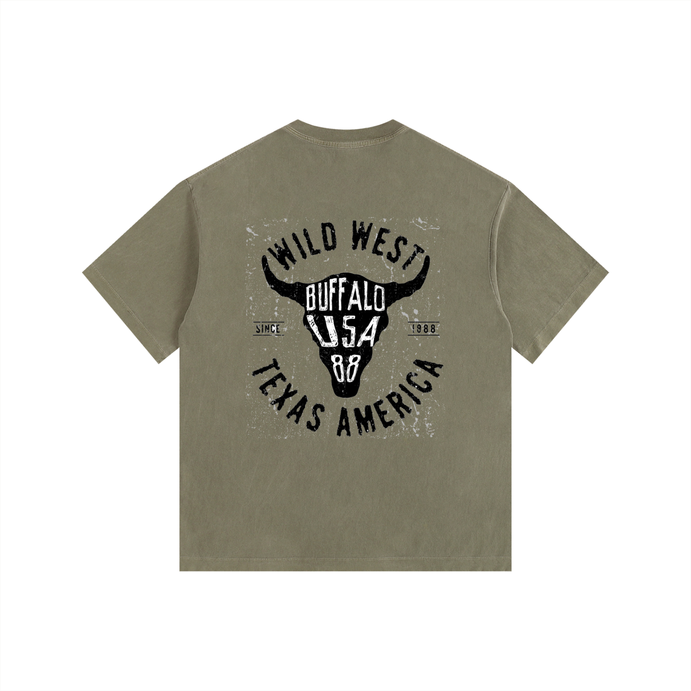 ELDR Washed Oversized T-Shirt - Wild West Print