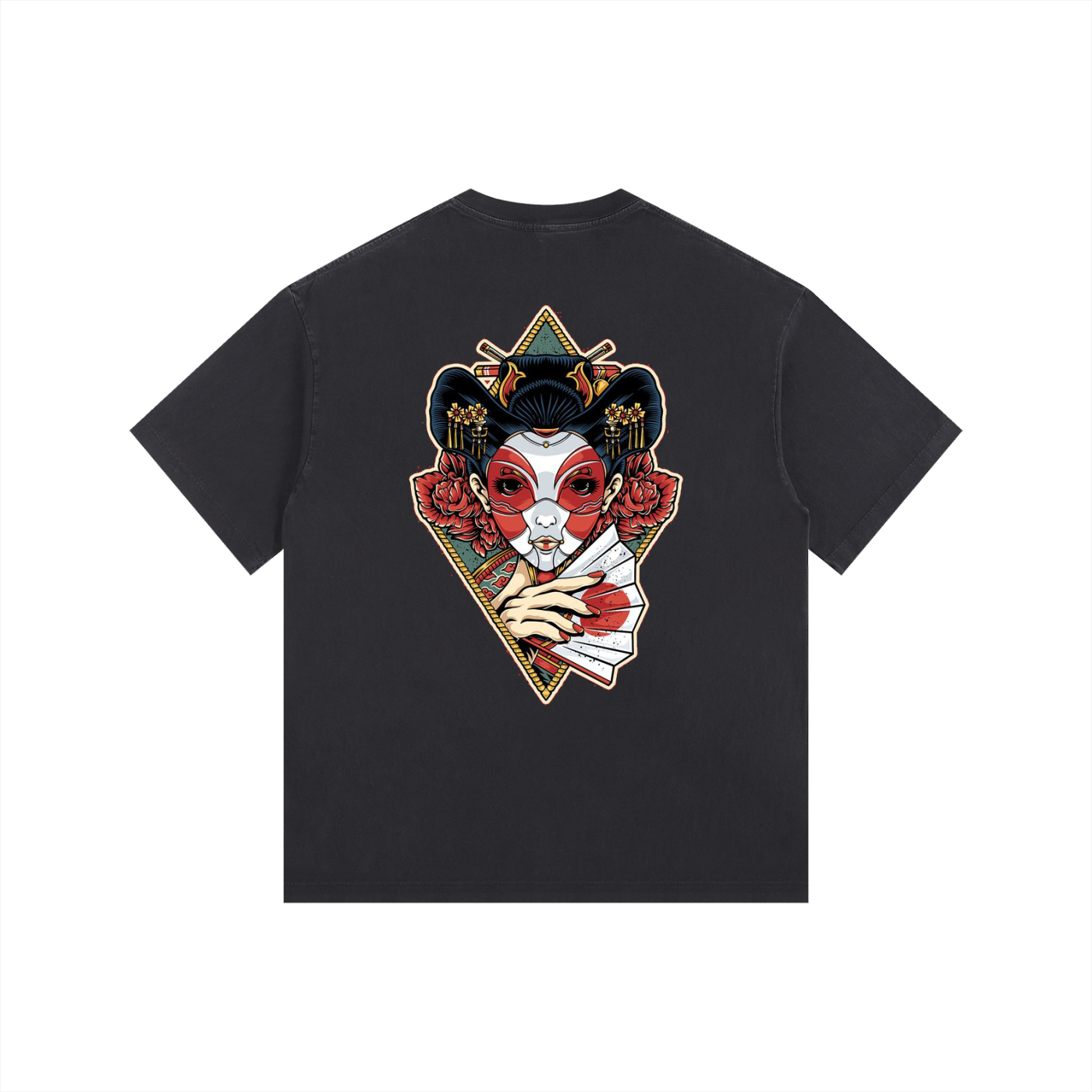 ELDR Oversized T-Shirt - Geisha Print