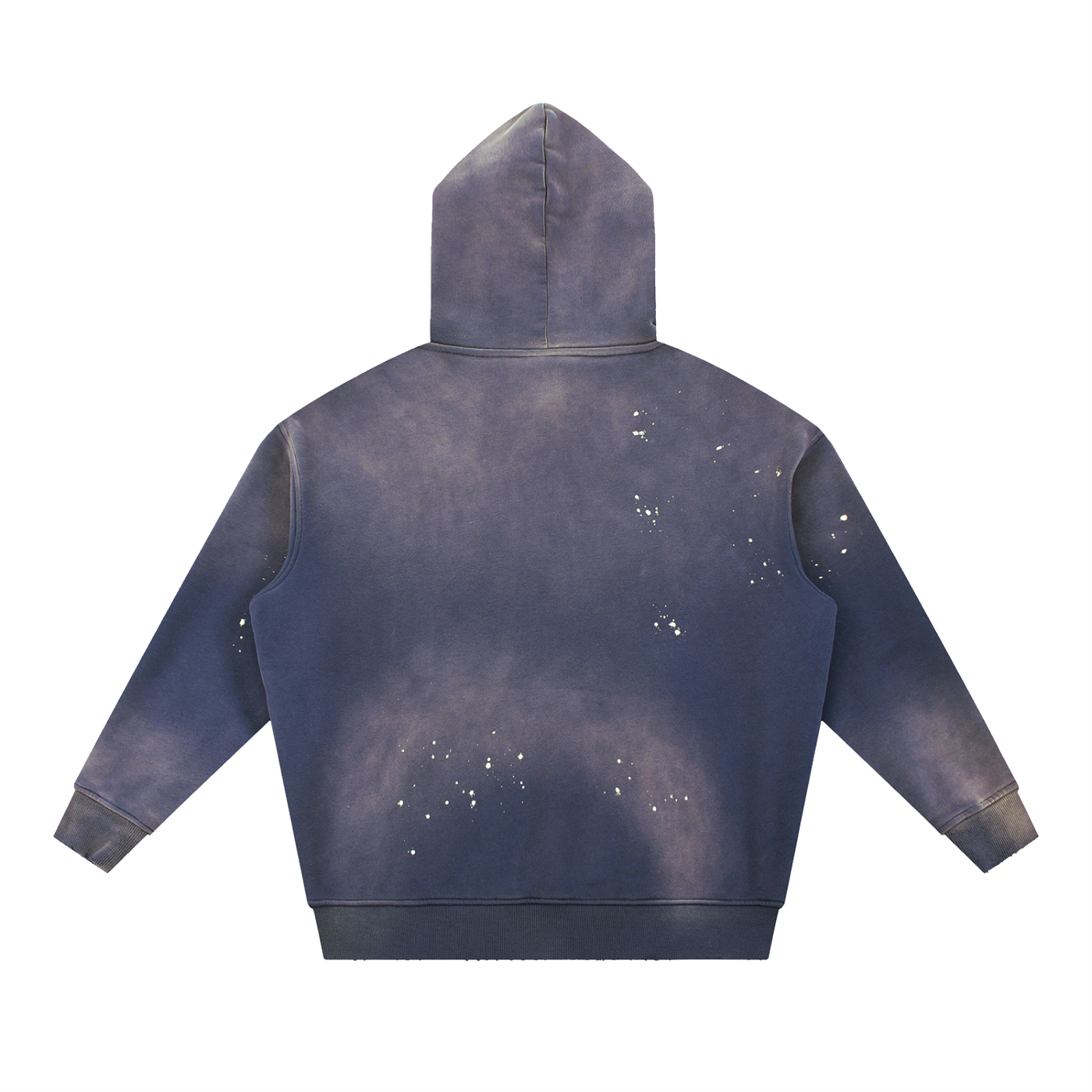 ELDR Vintage Washed Frayed Fleece Hoodie