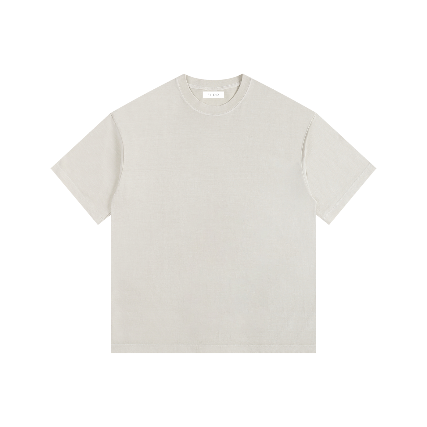 ELDR Oversized Cotton T-Shirt - Sea/Beach Print