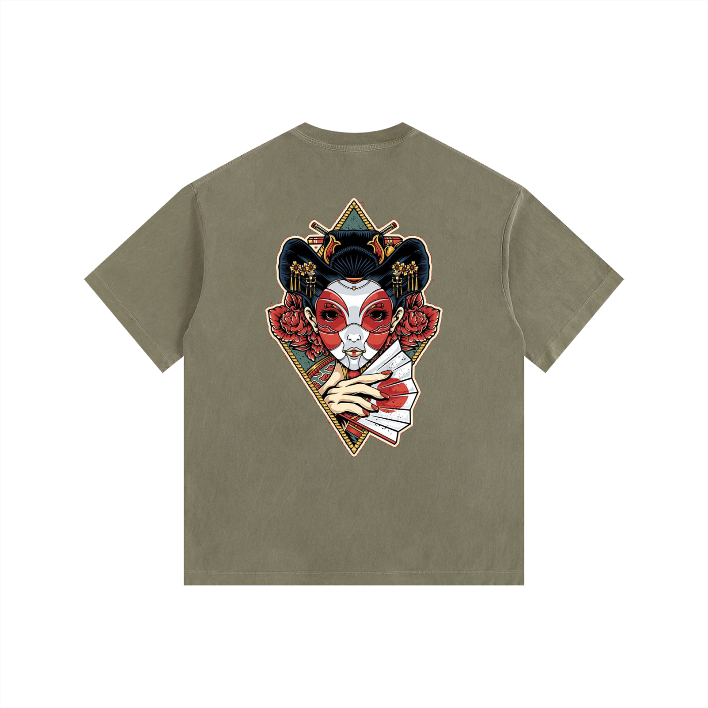 ELDR Oversized T-Shirt - Geisha Print