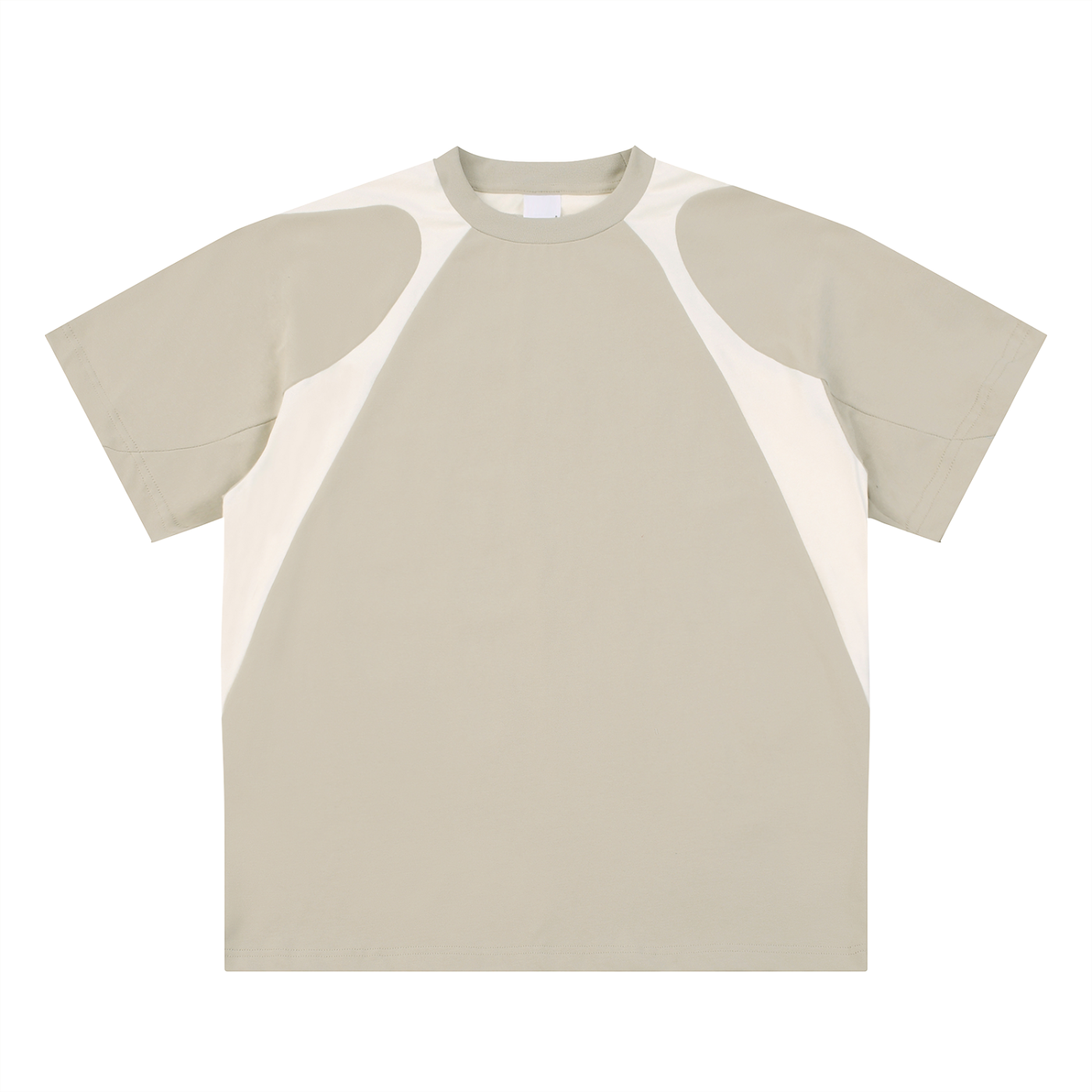 ELDR Contrast Panel Cotton T-Shirt