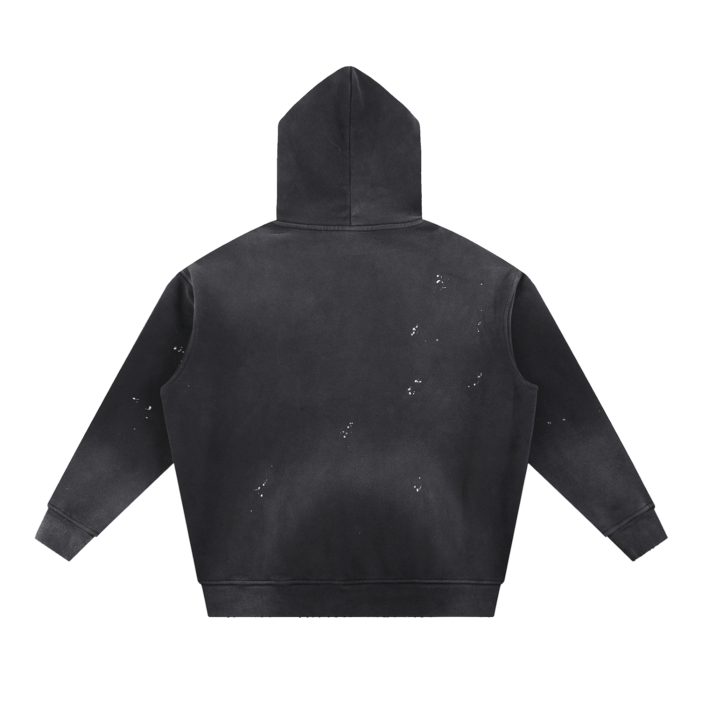 ELDR Vintage Washed Frayed Fleece Hoodie