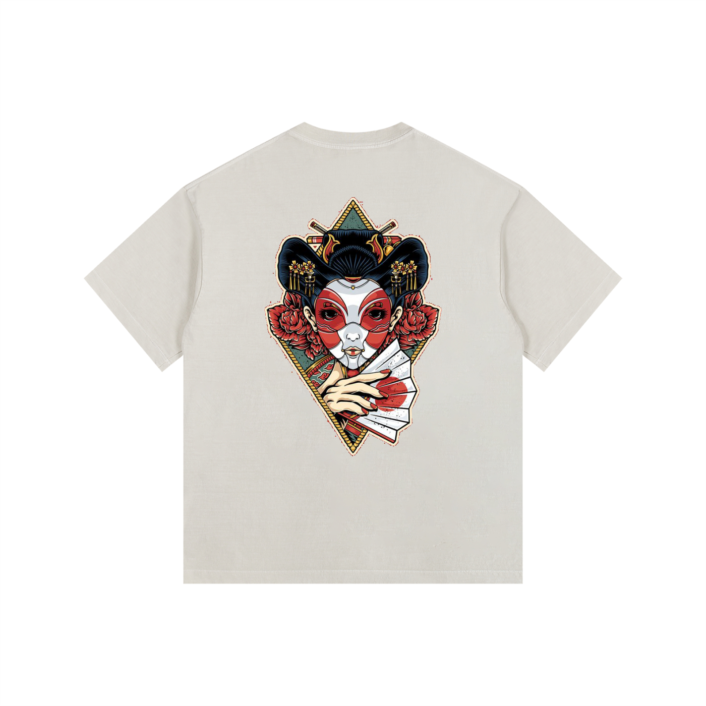 ELDR Oversized T-Shirt - Geisha Print