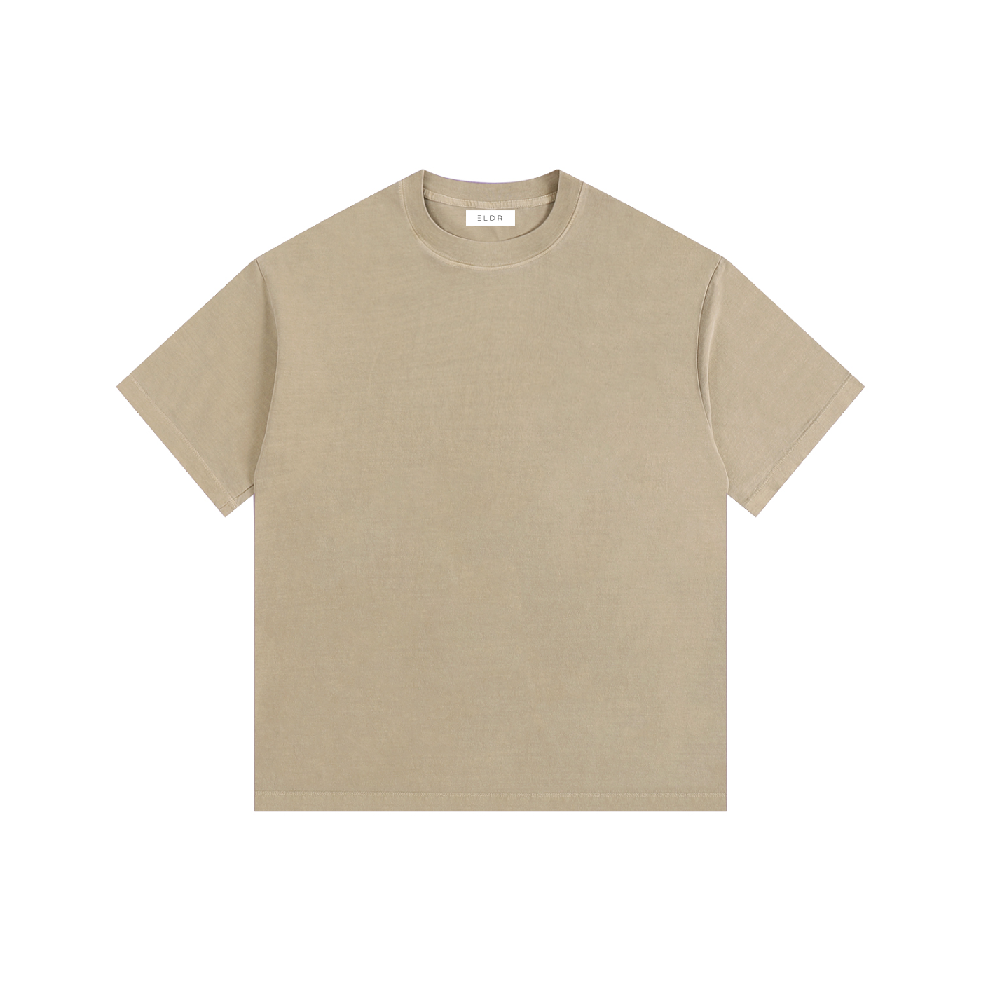 ELDR Oversized Cotton T-Shirt - Sea/Beach Print