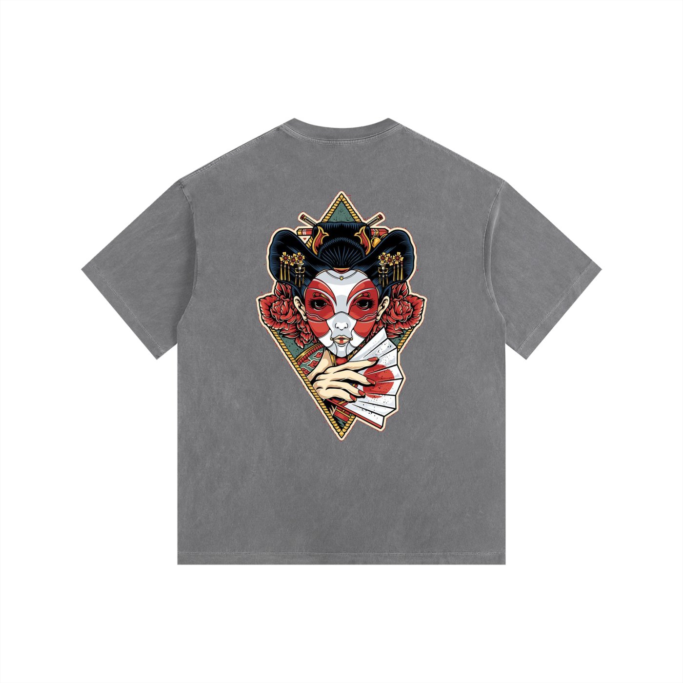 ELDR Oversized T-Shirt - Geisha Print