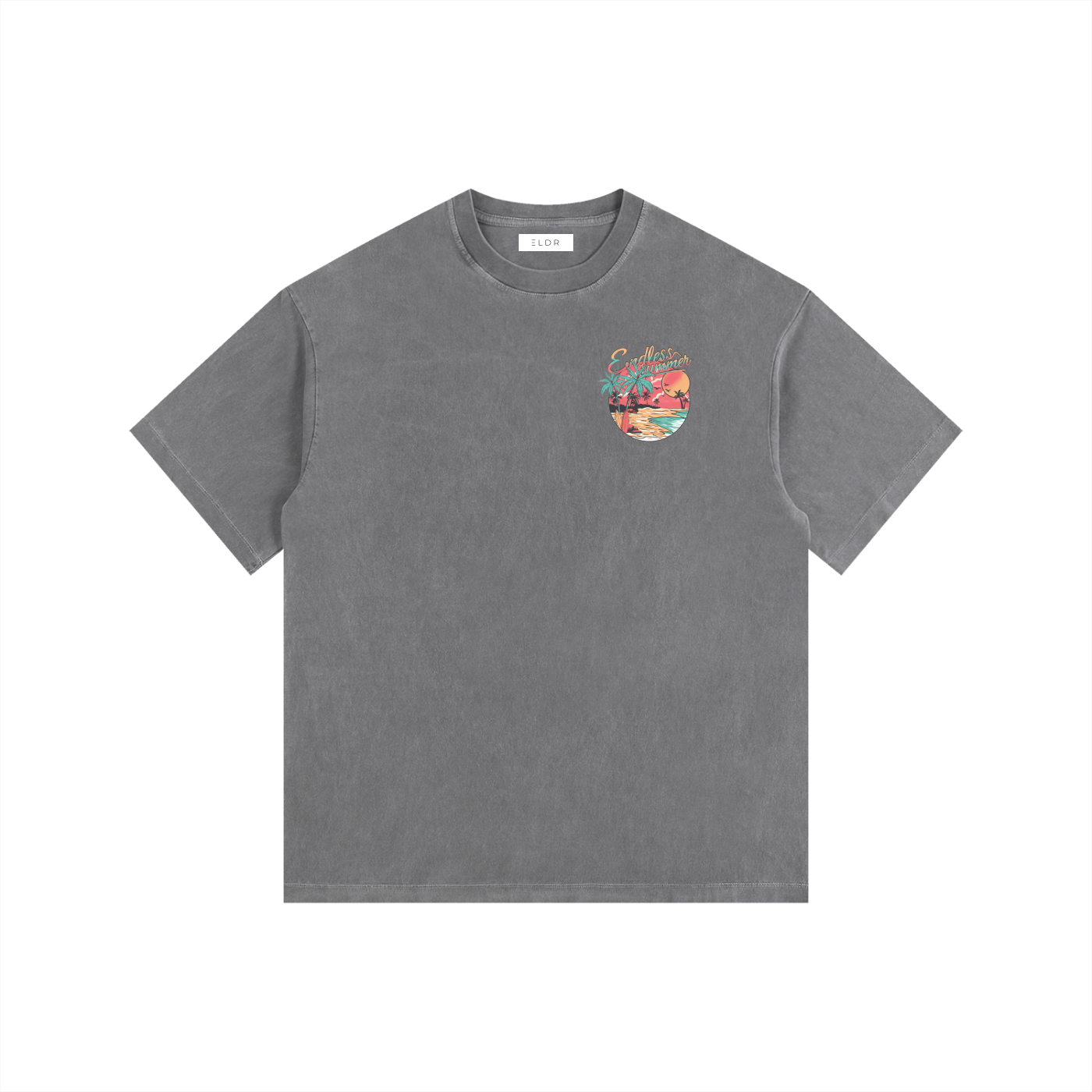 ELDR Oversized Cotton T-Shirt - Endless Summer Print