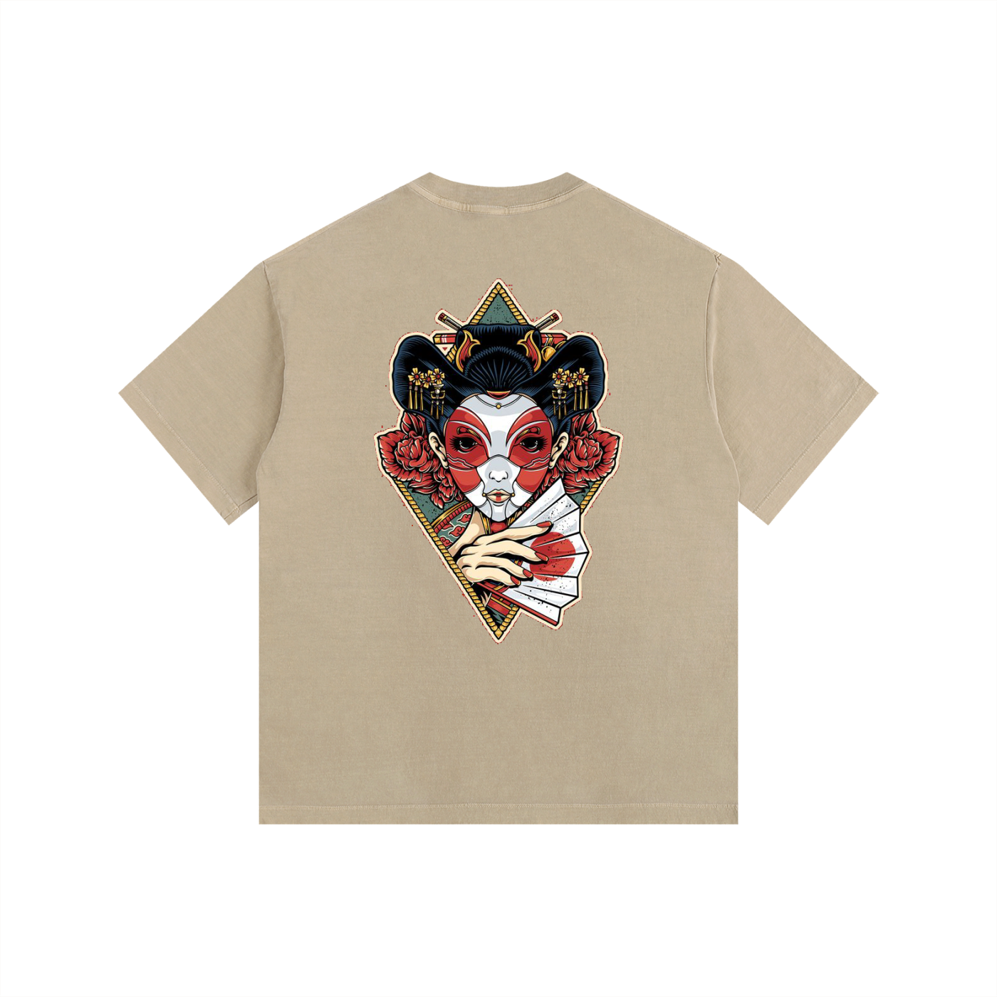 ELDR Oversized T-Shirt - Geisha Print