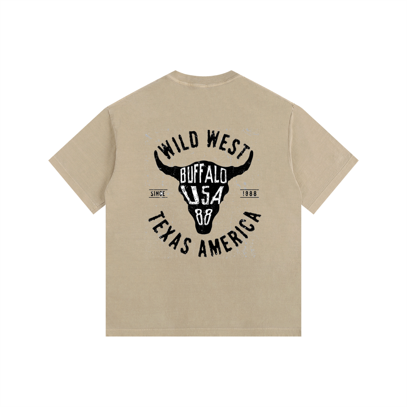 ELDR Washed Oversized T-Shirt - Wild West Print