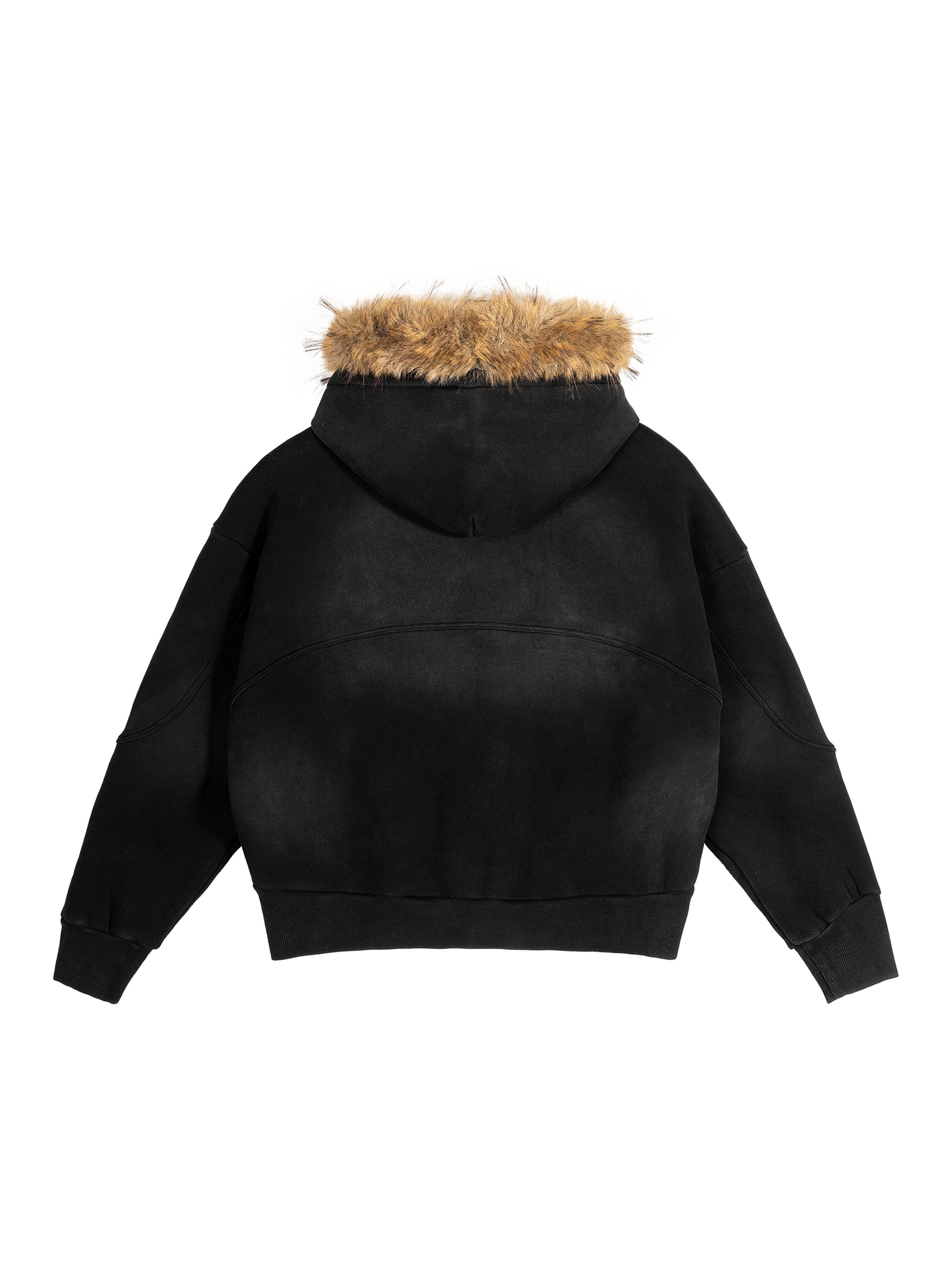 ELDR Sun Fade Detachable Fur Jacket