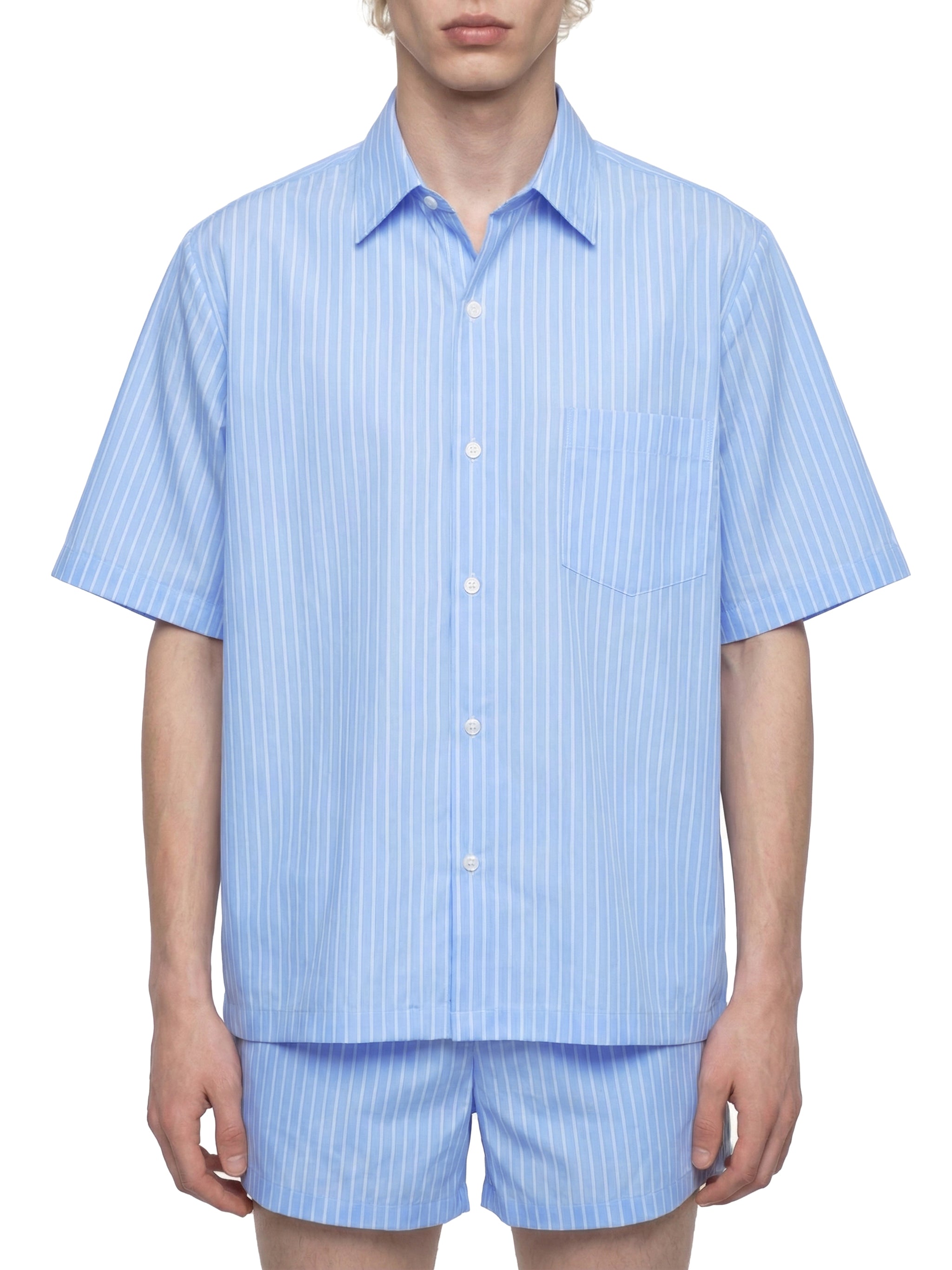 ELDR Striped Short Sleeve Coord Shirt
